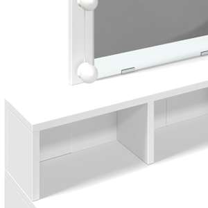 Toaletní stolek s LED bílý 80 x 41 x 144,5 cm - obrázek 12