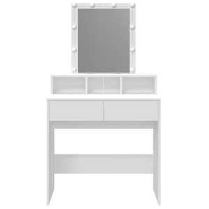 Toaletní stolek s LED bílý 80 x 41 x 144,5 cm - obrázek 5