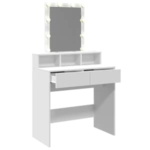 Toaletní stolek s LED bílý 80 x 41 x 144,5 cm - obrázek 8