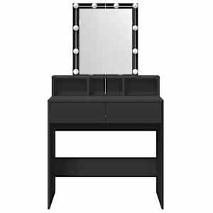 Toaletní stolek s LED černý 80 x 41 x 144,5 cm - obrázek 5