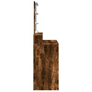 Toaletní stolek s LED kouřový dub 80 x 41 x 144,5 cm - obrázek 6