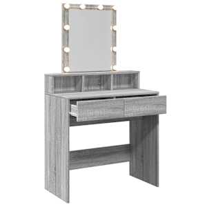 Toaletní stolek s LED šedý sonoma 80 x 41 x 144,5 cm - obrázek 8