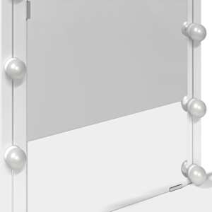 Toaletní stolek s LED bílý 100 x 40 x 130 cm - obrázek 12