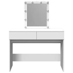 Toaletní stolek s LED bílý 100 x 40 x 130 cm - obrázek 5