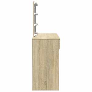 Toaletní stolek s LED dub sonoma 100 x 40 x 130 cm - obrázek 6
