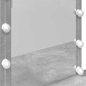 Toaletní stolek s LED betonově šedý 100 x 40 x 130 cm - obrázek 12