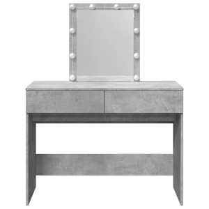 Toaletní stolek s LED betonově šedý 100 x 40 x 130 cm - obrázek 5