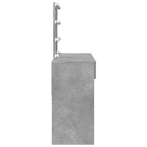 Toaletní stolek s LED betonově šedý 100 x 40 x 130 cm - obrázek 6
