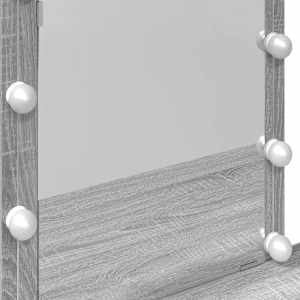 Toaletní stolek s LED šedý sonoma 100 x 40 x 130 cm - obrázek 12