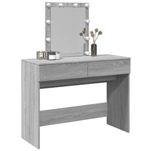 Toaletní stolek s LED šedý sonoma 100 x 40 x 130 cm - obrázek 4