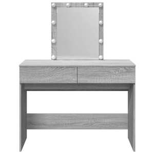 Toaletní stolek s LED šedý sonoma 100 x 40 x 130 cm - obrázek 5