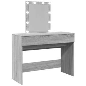 Toaletní stolek s LED šedý sonoma 100 x 40 x 130 cm - obrázek 8