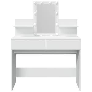 Toaletní stolek s LED bílý 100 x 40 x 130 cm - obrázek 5