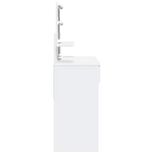 Toaletní stolek s LED bílý 100 x 40 x 130 cm - obrázek 6