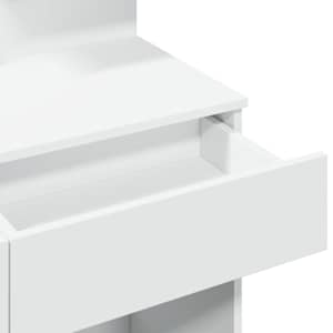 Toaletní stolek s LED bílý 100 x 40 x 130 cm - obrázek 11