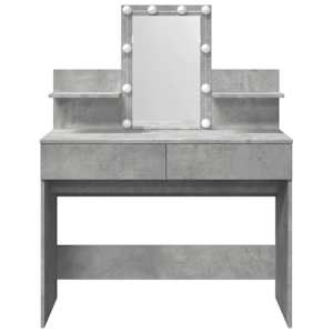 Toaletní stolek s LED betonově šedý 100 x 40 x 130 cm - obrázek 5