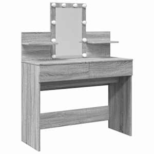 Toaletní stolek s LED šedý sonoma 100 x 40 x 130 cm - obrázek 2