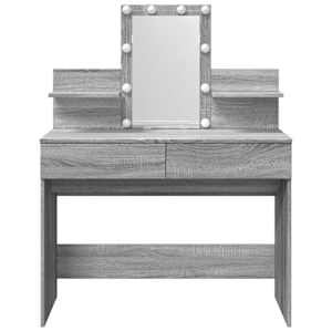Toaletní stolek s LED šedý sonoma 100 x 40 x 130 cm - obrázek 5