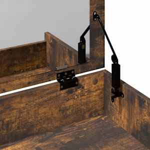 Toaletní stolek se stoličkou kouřový dub 60 x 40 x 113,5 cm - obrázek 9