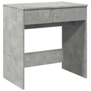 vidaXL peegliga tualettlaud, betoonhall, 73 x 46,5 x 120 cm