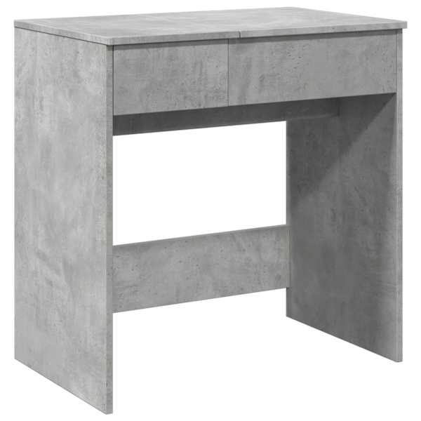 vidaXL peegliga tualettlaud, betoonhall, 73 x 46,5 x 120 cm