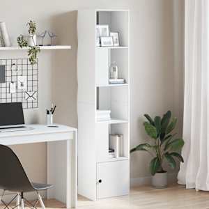 Knjižna omara bela 40x36x189 cm inženirski les