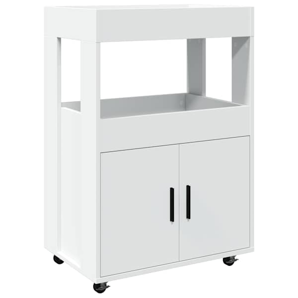 vidaXL baarik&auml;ru valge 60x39,5x89 cm tehispuit