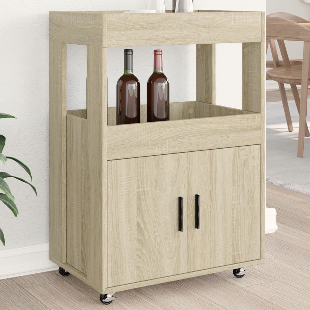 Barwagen Sonoma-Eiche 60×39,5×89 cm Holzwerkstoff