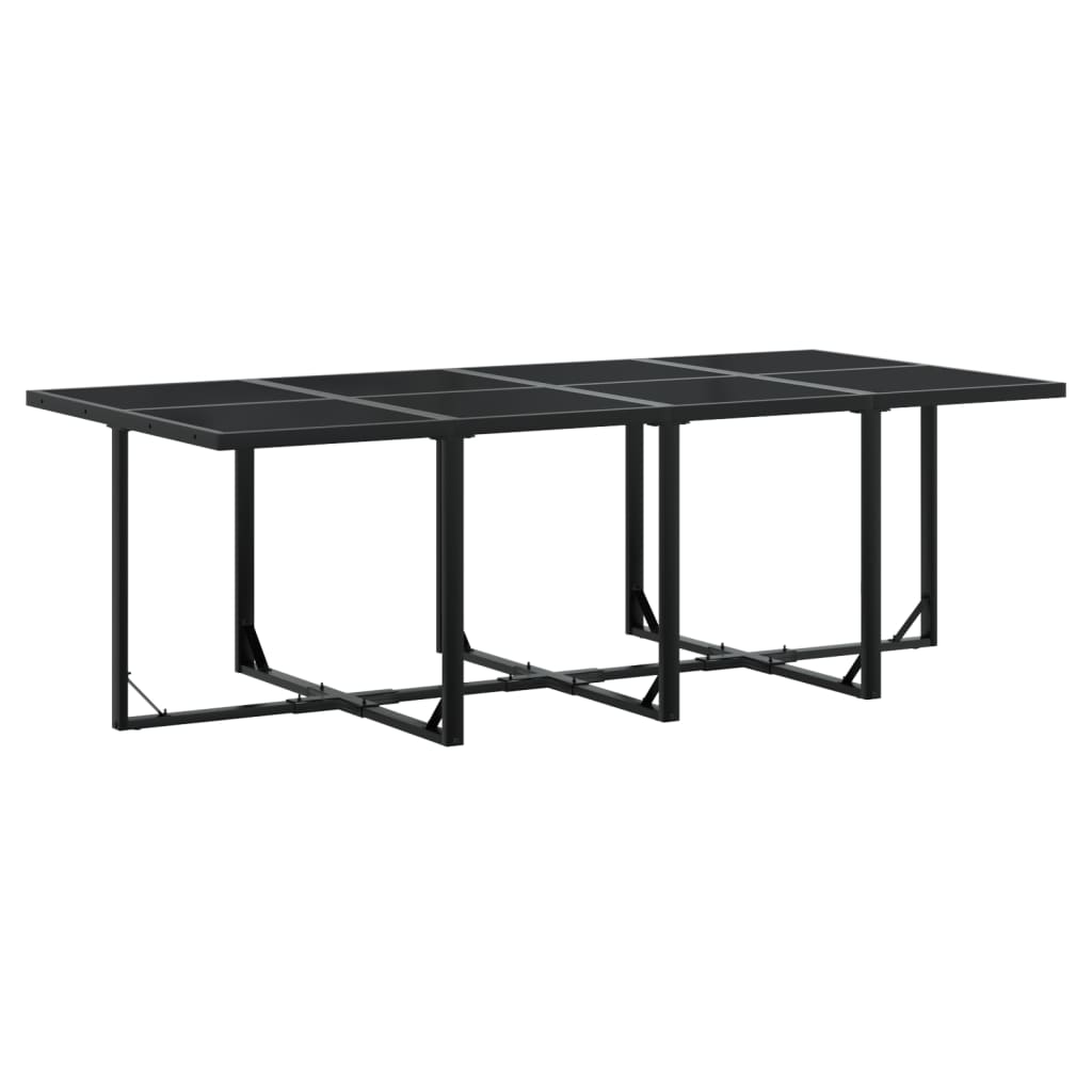 vidaXL 13-delige Tuinset met kussens poly rattan zwart afbeelding