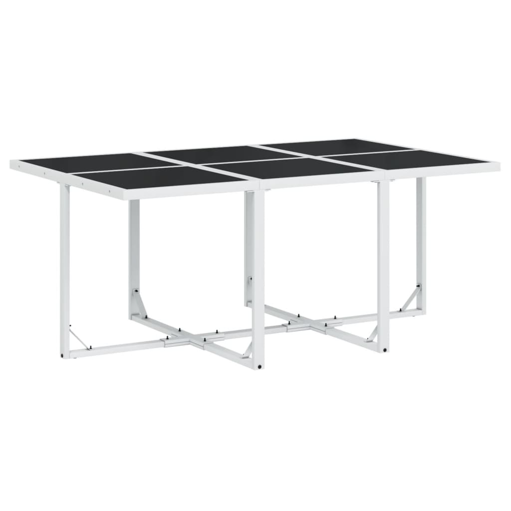 vidaXL 11-delige Tuinset met kussens textileen wit afbeelding