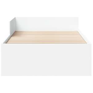 Rám postele bílý 90 x 200 cm kompozitní dřevo - obrázek 5