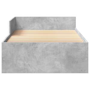 Rám postele betonově šedý 90 x 190 cm kompozitní dřevo - obrázek 5