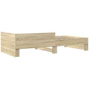 Rám postele bez matrace dub sonoma 75 x 190 cm kompozitní dřevo - obrázek 6