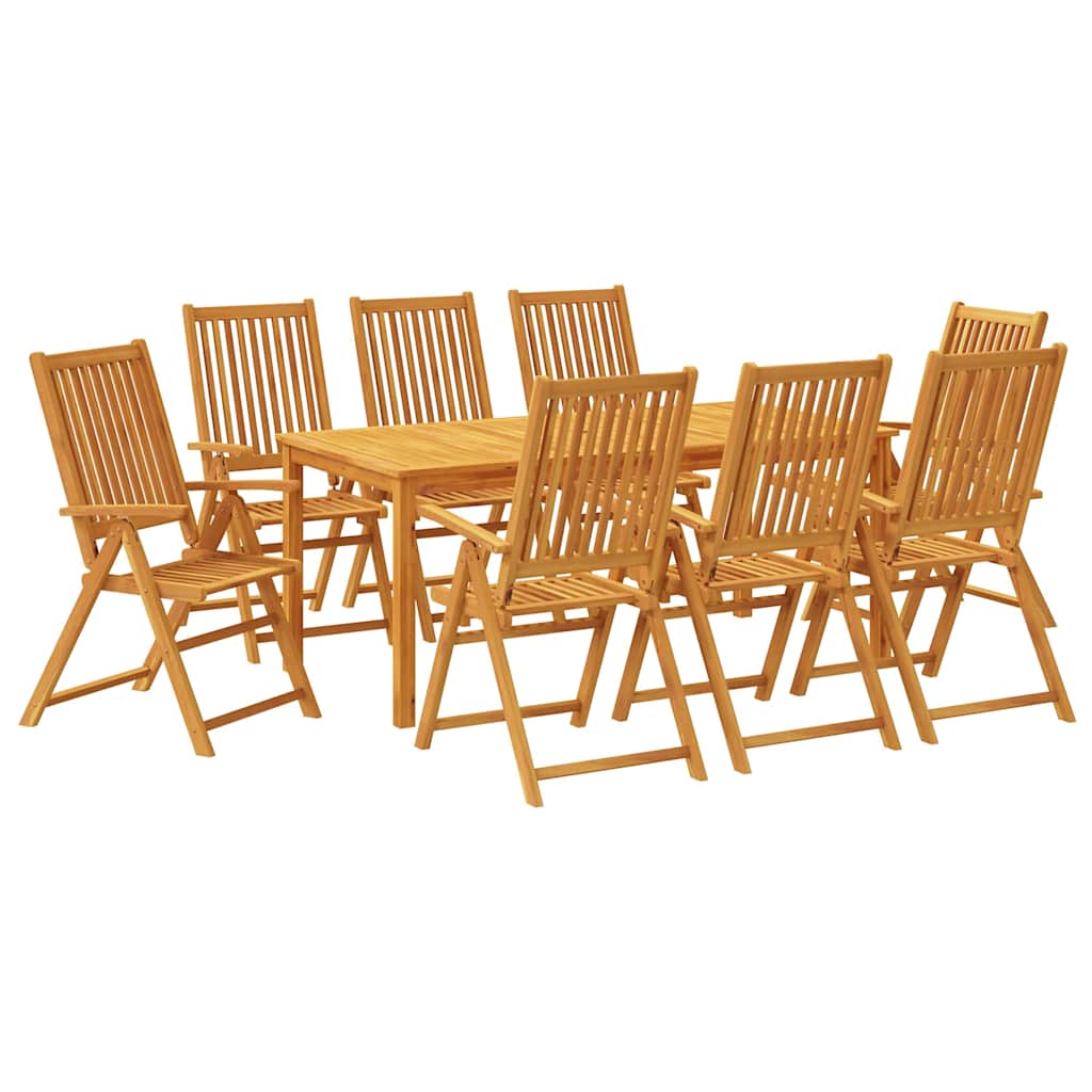 vidaXL 9dílný zahradní jídelní set 180x90x75 cm masivní akáciové dřevo