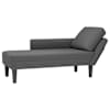 vidaXL Chaise Lounge padjaga tumehalli velvetist kangaga