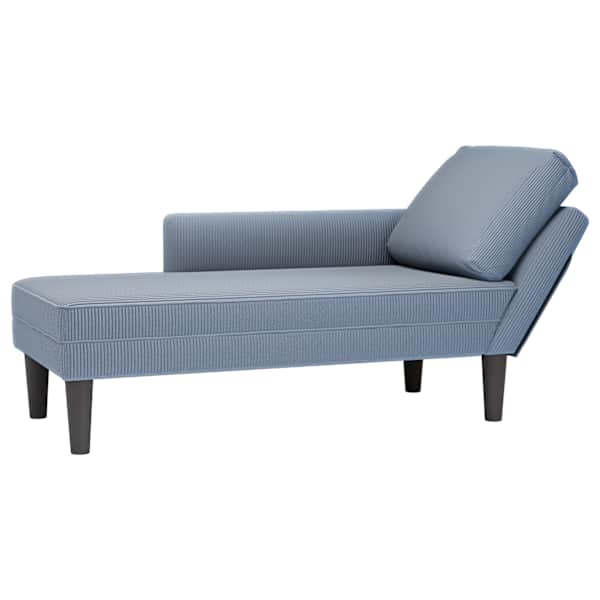 vidaXL Chaise Lounge padja sinise velvetist kangaga