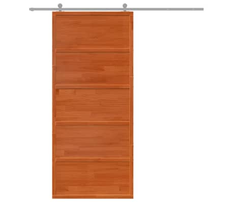 vidaXL Vrata za staju vo&scaron;tano smeđa 90x208 cm od masivne borovine