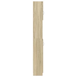 Koupelnová skříňka dub sonoma 32 x 25,5 x 190 cm dřevotříska - obrázek 5