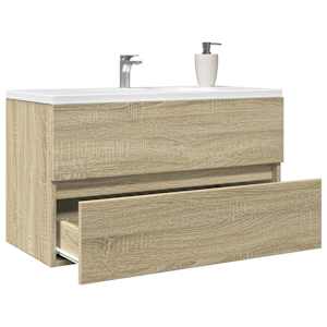 Skříňka pod umyvadlo dub sonoma 80 x 38,5 x 45 cm dřevotříska - obrázek 3
