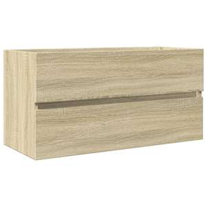 Skříňka pod umyvadlo dub sonoma 90 x 38,5 x 45 cm dřevotříska - obrázek 2