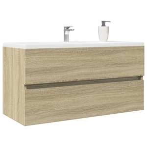 Skříňka pod umyvadlo dub sonoma 90 x 38,5 x 45 cm dřevotříska - obrázek 3
