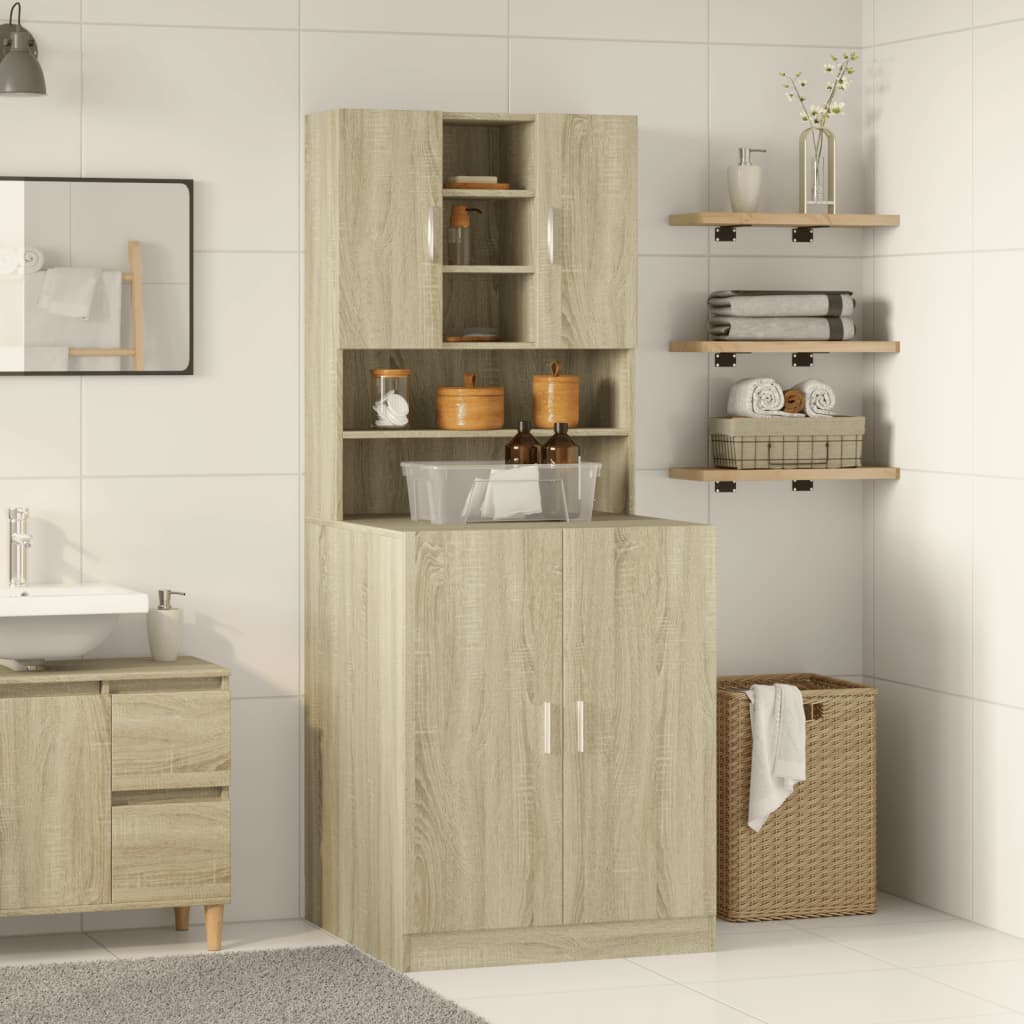 vidaXL Pesukonekaappi Sonoma-tammi 70,5x24x90 cm