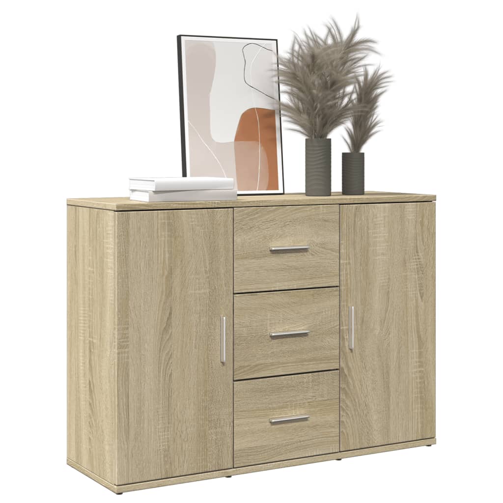 Sideboard Sonoma-Eiche 90,5×29,5×65 cm Holzwerkstoff