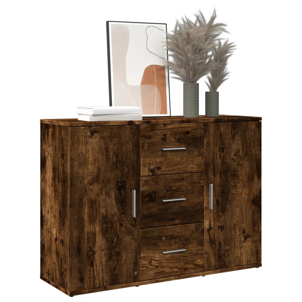 Sideboard Räuchereiche 90,5×29,5×65 cm Holzwerkstoff