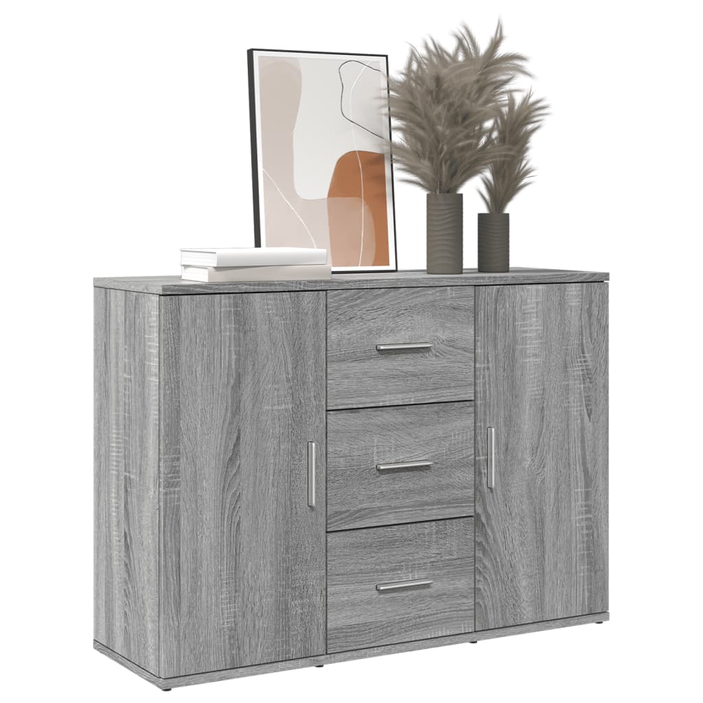 Sideboard Grau Sonoma 90,5×29,5×65 cm Holzwerkstoff