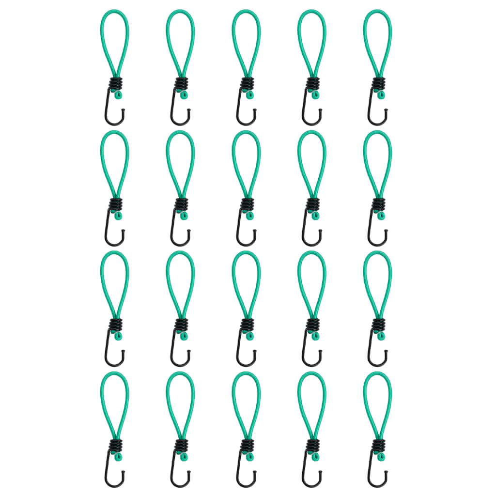 Corde Elastiche con Ganci 20 pz 15 cm