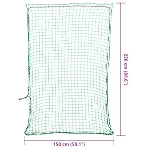 Síť na přívěsný vozík s elastickým lanem zelená 2,2 x 1,5 m PP - obrázek 6