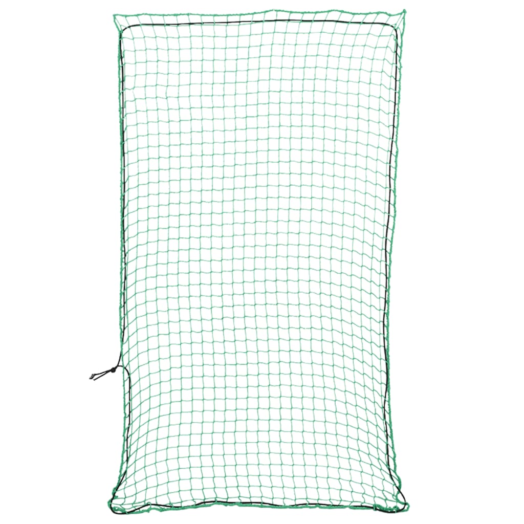 vidaXL Plasă de remorcă cu funie elastică, verde, 2,5x1,5 m, PP