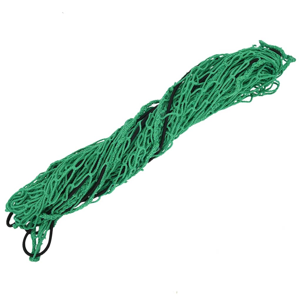 vidaXL Aanhangwagennet elastisch touw 2,7x1,5 m polypropeen groen afbeelding