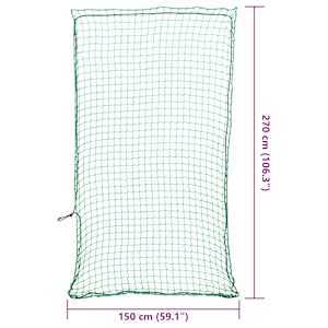 Síť na přívěsný vozík s elastickým lanem zelená 2,7 x 1,5 m PP - obrázek 6